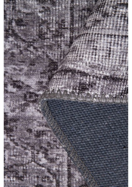 Invernes Klasik Lila Polyester Dikdörtgen Modern Desenli Pamuk Makinada Yıkanabilir Hav Toz Vermez Leke Tutmayan Kaymaz Taban Dijital Makine Baskı Salon Yolluk Mutfak Halı fırsatları