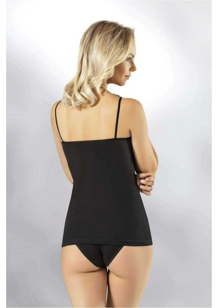 Kota Kadın Tül Detaylı Ip Askılı Siyah Atlet 6220 fiyatları