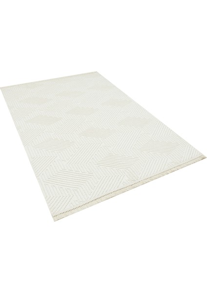 Xinyi Ekru Modern Etnik Desenli Hav Vermeyen Leke Tutmayan Kolay Temizlenen Yumuşak Makine Salon Yolluk Mutfak Halı