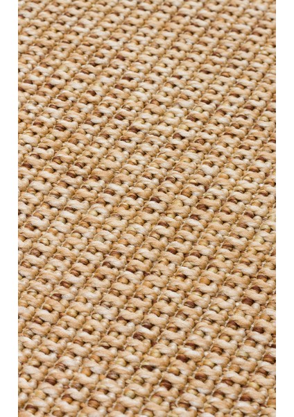 Bej Çerçeveli Etnik Modern Desenli Poliproplen Hav Vermeyen Leke Tutmayan Kolay Temizlenen Yumuşak Makine Salon Yolluk Mutfak Halı fırsatları