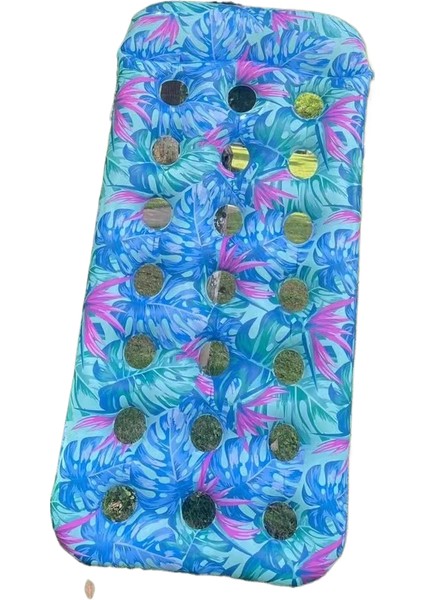 Kalınlaşmış Şişme Su Yüzen Sıra Akçaağaç Yaprağı Delik Yüzen Yatak Su Partisi Arkalık Yüzen Sandalye Erkek ve Kadın Yatar Yüzen (Yurt Dışından)