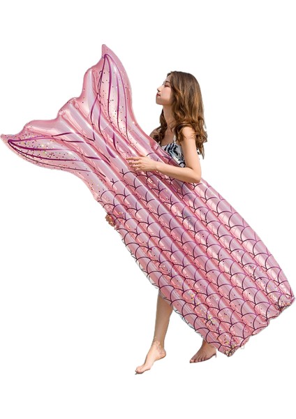 Deniz Kızı Yüzen Sıra Balık Kuyruğu Su Şişme Yüzer Yatak (Yurt Dışından)