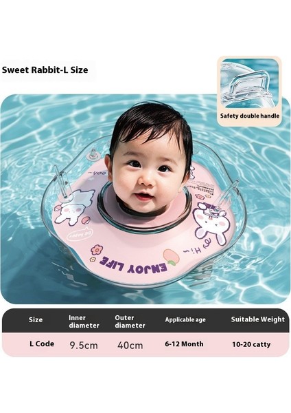 Bebek Yüzme Halkası Kol Çemberi Yenidoğan Küçük Çocuklar Boyun Çemberi Çift Katmanlı Kalınlaşma Boğulma Önleyici 0-12 Ay Çocuk Bebek Yaka (Yurt Dışından)