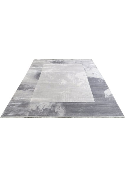 Geometrik Gri Viskon Dikdörtgen Modern Desenli Akrilik Hav Vermeyen Leke Tutmayan Kolay Temizlenen Yumuşak Makine Salon Yolluk Mutfak Halı fiyatları