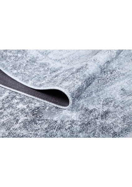 Tijuana Gri Göbekli Etnik Modern Desenli Makinada Yıkanabilir Hav Toz Vermez Leke Tutmayan Kaymaz Taban Dijital Makine Baskı Salon Yolluk Mutfak Halı fırsatları