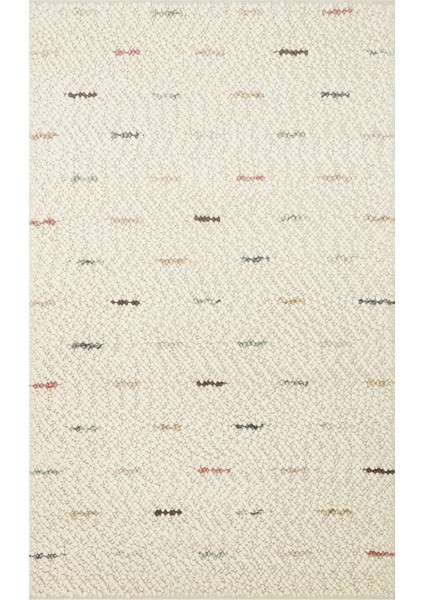 Mississippi Modern Gri Yün Dikdörtgen El Dokuma