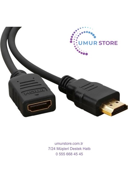 Ultra Hızlı 4K@60Hz HDMI Uzatma Kablosu 0,50 Metre modelleri