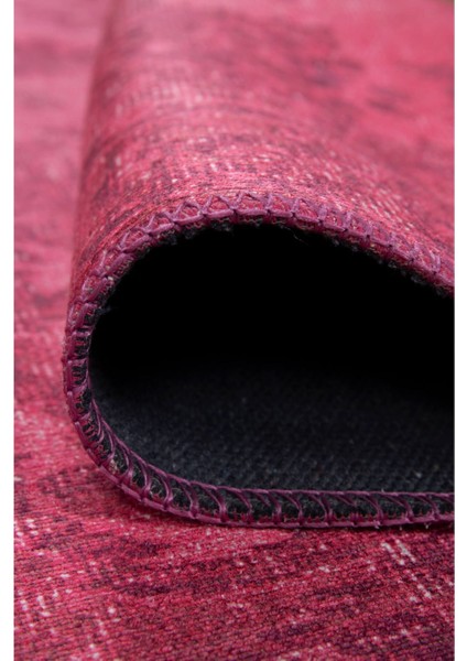 Plymouth Klasik Fuşya Polyester Dikdörtgen Modern Desenli Pamuk Makinada Yıkanabilir Hav Toz Vermez Leke Tutmayan Kaymaz Taban Dijital Makine Baskı Salon Yolluk Mutfak Halı modelleri