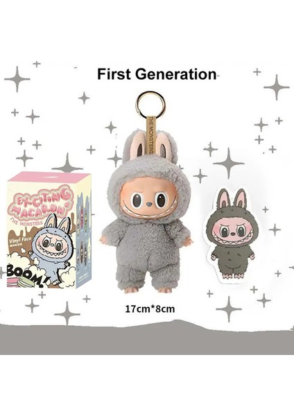 Labbubu Peluş Bebek Macaroon Aksiyon Anime Figür Bebek Hobileri Kolye Süsü Sevimli Pvc Çocuk Festivali Sürpriz Hediye Renk: G (Yurt Dışından)