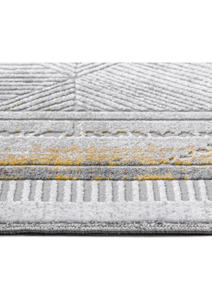 Abolitionist Geometrik Bakır Pamuk Dikdörtgen Modern Desenli Akrilik Hav Vermeyen Leke Tutmayan Kolay Temizlenen Yumuşak Makine Salon Yolluk Mutfak Halı fırsatları