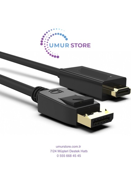IDPH-18T Displayport To HDMI Kablo 1.8mt modelleri