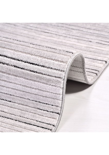 Mckenzie Geometrik Gri Pamuk Dikdörtgen Modern Desenli Akrilik Hav Vermeyen Leke Tutmayan Kolay Temizlenen Yumuşak Makine Salon Yolluk Mutfak Halı fiyatları