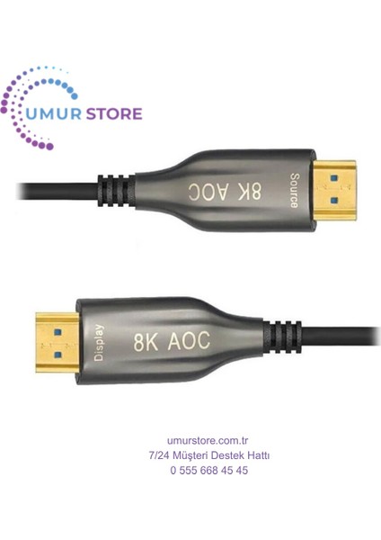15 Metre - Aoc Fiber HDMI 2.1 Kablo - 48GBPS, 8K@60Hz, 4K@120Hz, 4K@60Hz, Earc, D-Hdr, Dolby Vision indirimleri