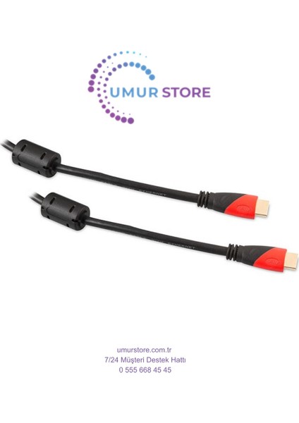 HDMI To HDMI 5m Altın Uçlu 24K 1.4 Ver. 3D Kablosu