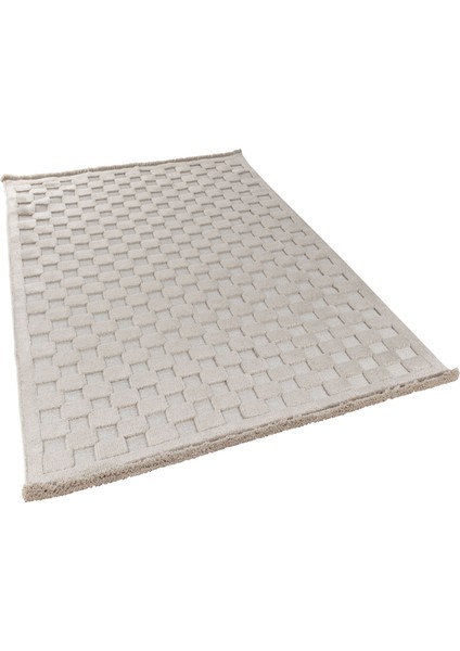 Exalt Bej Geometrik Etnik Modern Desenli Hav Vermeyen Leke Tutmayan Kolay Temizlenen Yumuşak Makine Salon Yolluk Mutfak Halı fırsatları