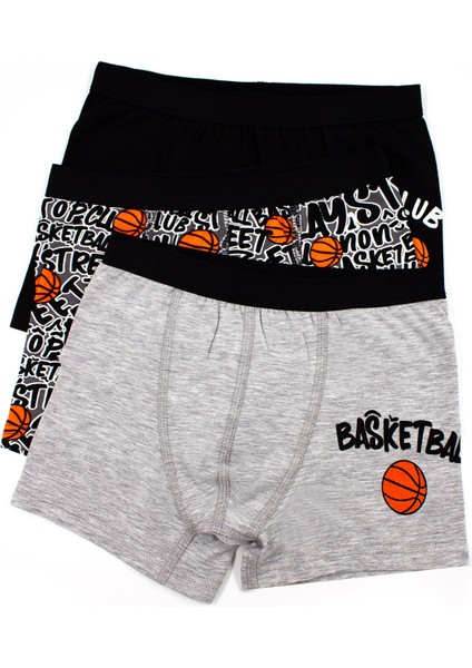 Erkek Çocuk Boxer 3'lü Baskılı (%96 Pamuk - %4 Elastan) indirimleri