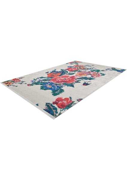 Jodhpur Kırmızı Çiçekli Etnik Modern Desenli Makinada Yıkanabilir Hav Toz Vermez Leke Tutmayan Kaymaz Taban Dijital Makine Baskı Salon Yolluk Mutfak Halı modelleri