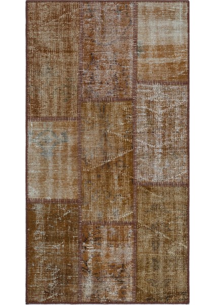 Girit Bej Çizgili Yün Modern Desenli Yün Hav Toz Vermez Leke Tutmayan Salon Yolluk Mutfak El Dokuma Halı