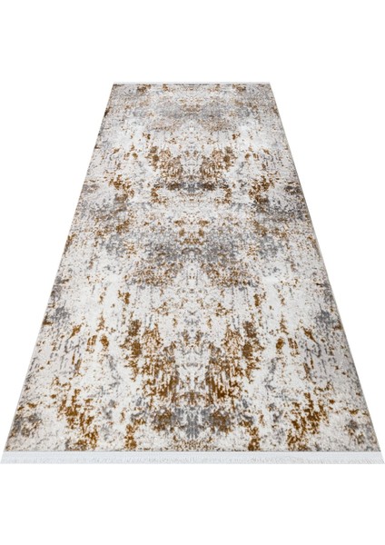 Pemberton Modern Kahverengi Polyester Dikdörtgen Modern Desenli Akrilik Hav Vermeyen Leke Tutmayan Kolay Temizlenen Yumuşak Makine Salon Yolluk Mutfak Halı indirimleri