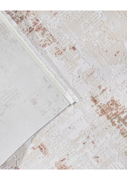 Liana Modern Krem Akrilik Kare Modern Desenli Akrilik Hav Vermeyen Leke Tutmayan Kolay Temizlenen Yumuşak Makine Salon Yolluk Mutfak Halı fırsatları