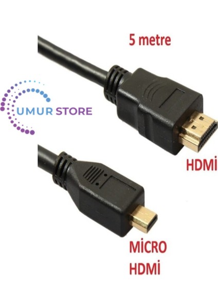 HDMI To Micro HDMI 5 Metre Kablo