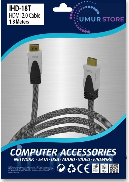 HDMI Kablo 2.0 1.8 Metre fiyatları