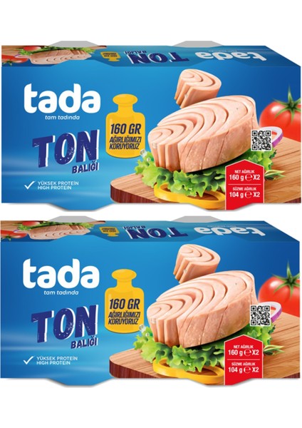 Ayçiçek Yağlı Klasik Ton Balığı 160 gr x 4 Adet
