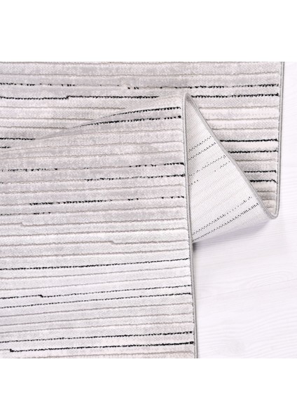 Mckenzie Geometrik Gri Pamuk Dikdörtgen Modern Desenli Akrilik Hav Vermeyen Leke Tutmayan Kolay Temizlenen Yumuşak Makine Salon Yolluk Mutfak Halı fırsatları