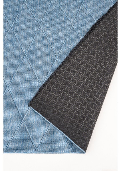 Mirage Geometrik Mavi Polyester Dikdörtgen Modern Desenli Akrilik Hav Vermeyen Leke Tutmayan Kolay Temizlenen Yumuşak Makine Salon Yolluk Mutfak Halı indirimleri