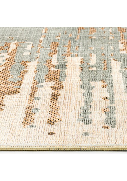 Pratik Mavi Modern Etnik Desenli Bambu Makinada Yıkanabilir Hav Toz Vermez Leke Tutmayan Kaymaz Taban Dijital Makine Baskı Salon Yolluk Mutfak Halı modelleri