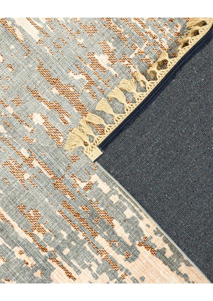 Pratik Mavi Modern Etnik Desenli Bambu Makinada Yıkanabilir Hav Toz Vermez Leke Tutmayan Kaymaz Taban Dijital Makine Baskı Salon Yolluk Mutfak Halı fırsatları