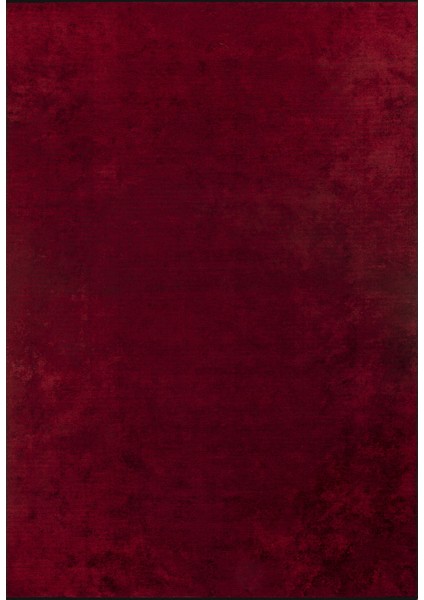 Swami Kırmızı Düz Etnik Modern Desenli Pamuk Hav Vermeyen Leke Tutmayan Kolay Temizlenen Yumuşak Makine Salon Yolluk Mutfak Halı