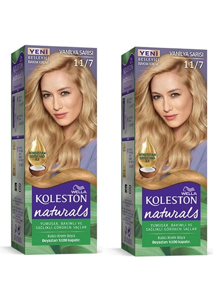 Naturals Saç Boyası Vanilya Sarısı 11/7 2x Paket