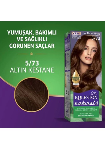 Naturals Saç Boyası Altın Kestane 5/73 2x Paket modelleri