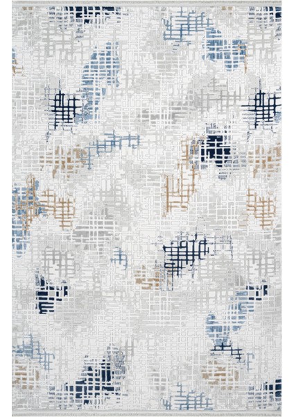 Alayah Modern Gri Yün Dikdörtgen Modern Desenli Akrilik Hav Vermeyen Leke Tutmayan Kolay Temizlenen Yumuşak Makine Salon Yolluk Mutfak Halı