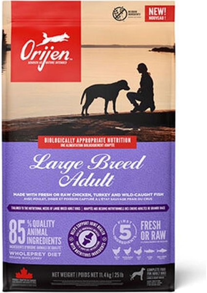 Large Breed Adult Tavuklu Hindili ve Balıklı Tahılsız Büyük Irk Yetişkin Köpek Maması 11,4 kg
