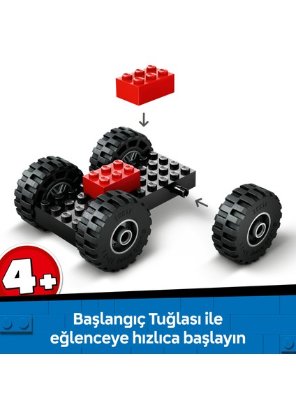 ® City Sarı Tekerlekli İnşaat Yükleyicisi 60450 - 4 Yaş & Üzeri Çocuklar için Yaratıcı Oyuncak Yapım Seti (81 Parça)