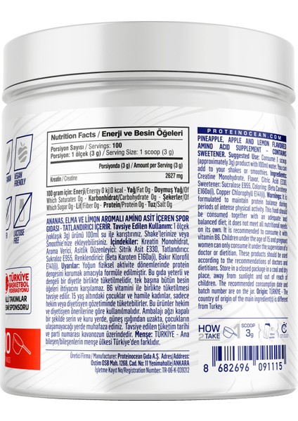 Creatine - Gummy Bear - 300G - 100 Servis fiyatları