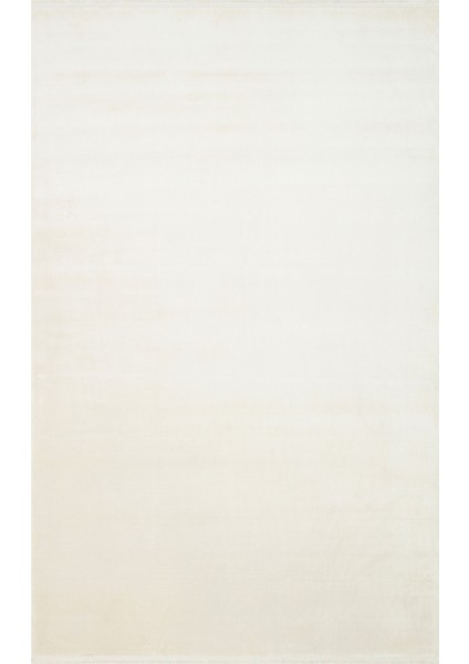 Toscanapark Düz Krem Viskon Dikdörtgen Modern Desenli Akrilik Hav Vermeyen Leke Tutmayan Kolay Temizlenen Yumuşak Makine Salon Yolluk Mutfak Halı