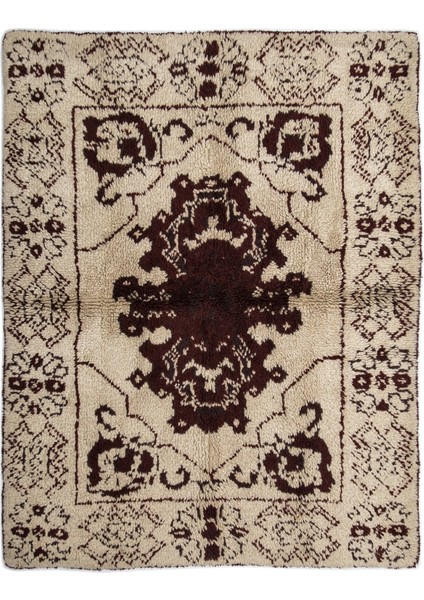 Girit Bej Çizgili Yün Modern Desenli Yün Hav Toz Vermez Leke Tutmayan Salon Yolluk Mutfak El Dokuma Halı