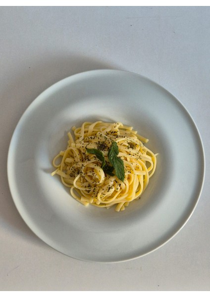 6’lı Moon Beyaz Porselen Çukur Tabak – 24 cm, Sunum ve Yemek Tabağı Seti