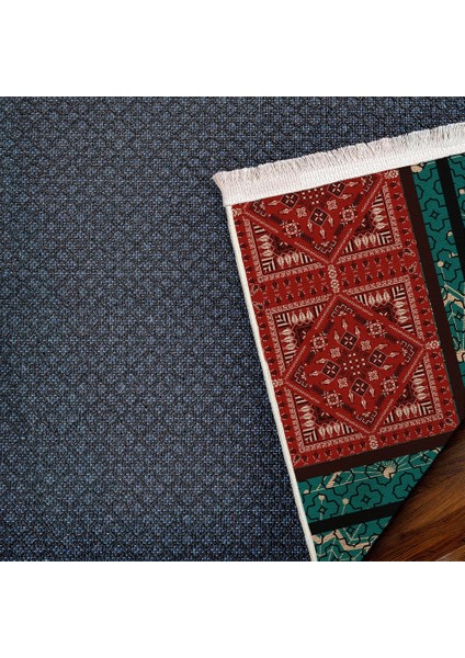 Geometrik Kırmızı Pamuk Dikdörtgen Modern Desenli Pamuk Makinada Yıkanabilir Hav Toz Vermez Leke Tutmayan Kaymaz Taban Dijital Makine Baskı Salon Yolluk Mutfak Halı indirimleri