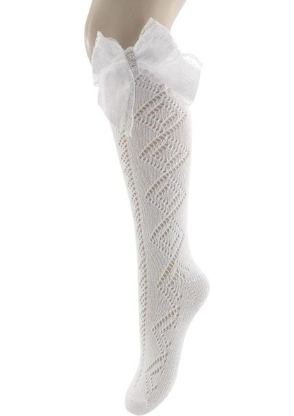 Taşlı Dantelli Dizaltı Çocuk Çorap fiyatları