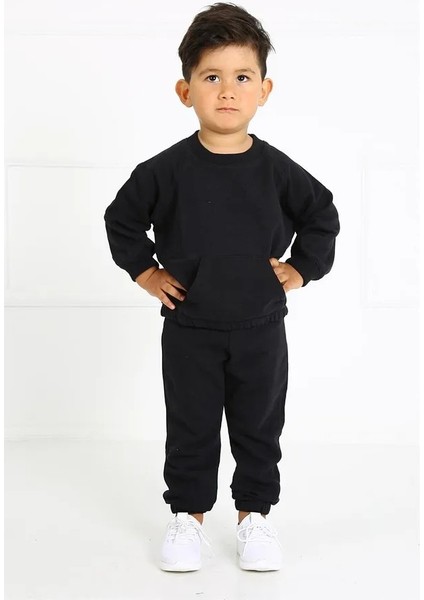 Çocuk Cep Detaylı Organik Pamuk Oversize Kesim Alt Üst Takım (2-3 YAŞ 7-8 YAŞ)