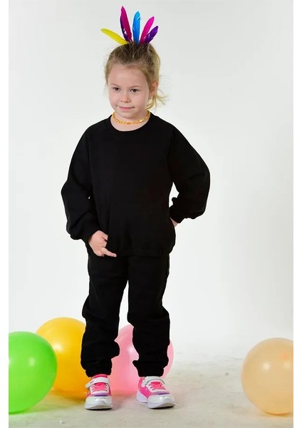 Çocuk Cep Detaylı Organik Pamuk Oversize Kesim Alt Üst Takım (2-3 YAŞ 7-8 YAŞ) indirimleri