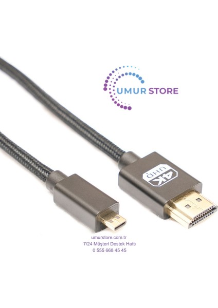 Micro HDMI To HDMI Kablo 4K 60Hz 3m fiyatları