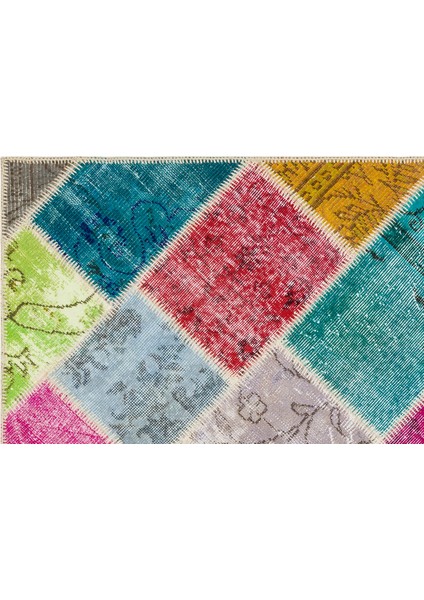 Iskece Bej Patchwork Yün Modern Desenli Yün Hav Toz Vermez Leke Tutmayan Salon Yolluk Mutfak El Dokuma Halı fırsatları
