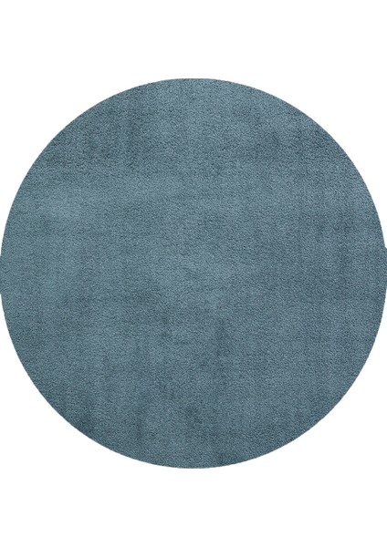 Althofen Mavi Shaggy Etnik Modern Desenli Pamuk Hav Vermeyen Leke Tutmayan Kolay Temizlenen Yumuşak Makine Salon Yolluk Mutfak Halı