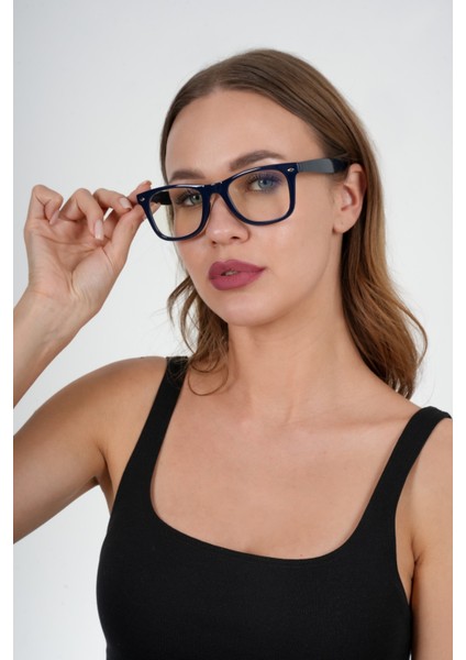 Lacivert Wayfarer Unisex Polo Exchange Mavi Işık Koruyucu Gözlük