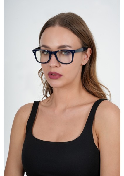 Lacivert Wayfarer Unisex Polo Exchange Mavi Işık Koruyucu Gözlük modelleri